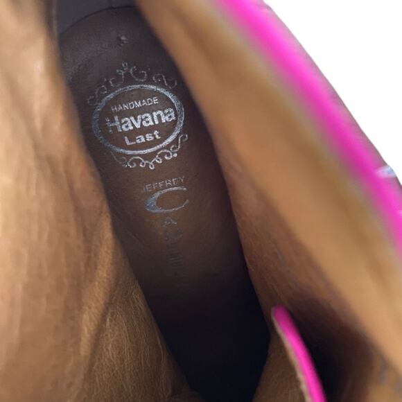 Jeffrey Campbell Lita Lace Up Platform Boots size 7 Pink Orange - Picture 5 of 7